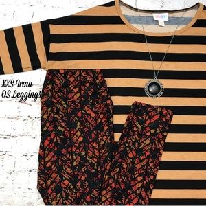LuLaRoe 2 Item Outfit Irma Top & Leggings